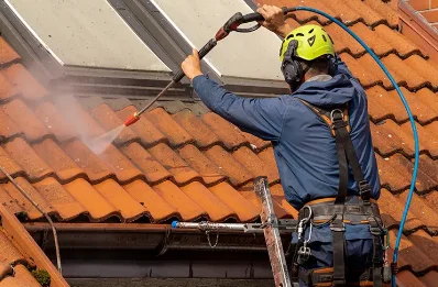 Démoussage et hydrofuge de toiture à Montrécourt